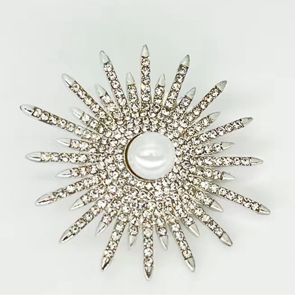Rone’s Rack | Accessories | Crystal Rhinestone And Faux Pearl Sun ...